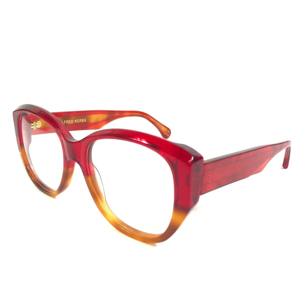 Alfred Kerbs Eyeglasses Frames LAURA RD Red Havana Brown Tortoise 53-18-143
